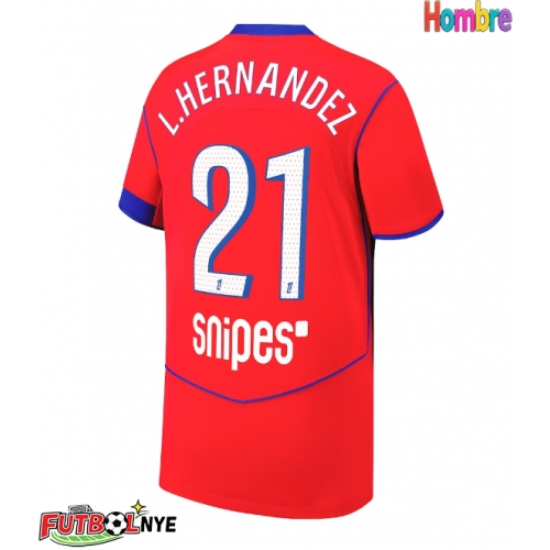 Camiseta Paris Saint-Germain Lucas Hernandez #21 Tercera Equipación 2025-26 manga corta
